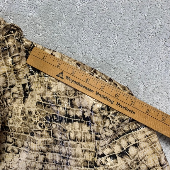 Vintage Norton Mcnaughton Womens Blazer Size 14 Snake Skin Print Jacket Coat - Picture 13 of 16